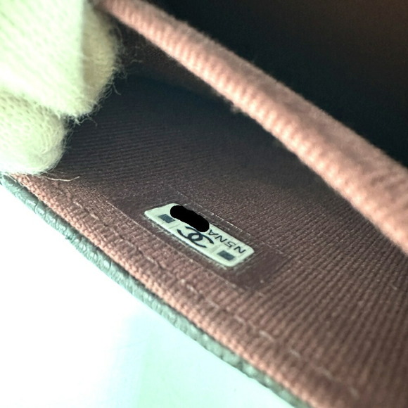 CHANEL AP0238 Coco Mark Matelasse Pochette Wallet/Coin Case Caviar Skin Women... - Picture 12 of 13